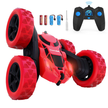 Hamdol Remote Control Car Double Sided 360   Rotating 4Wd Rc Cars With Headlights 2.4Ghz Electric Race Stunt Toy Car Rechargeabl