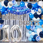 10Th Birthday Decorations Blue For Boys Double Digits 10Th Birthday Balloon Banner With Blue Star Foil Balloons Confetti Balloon