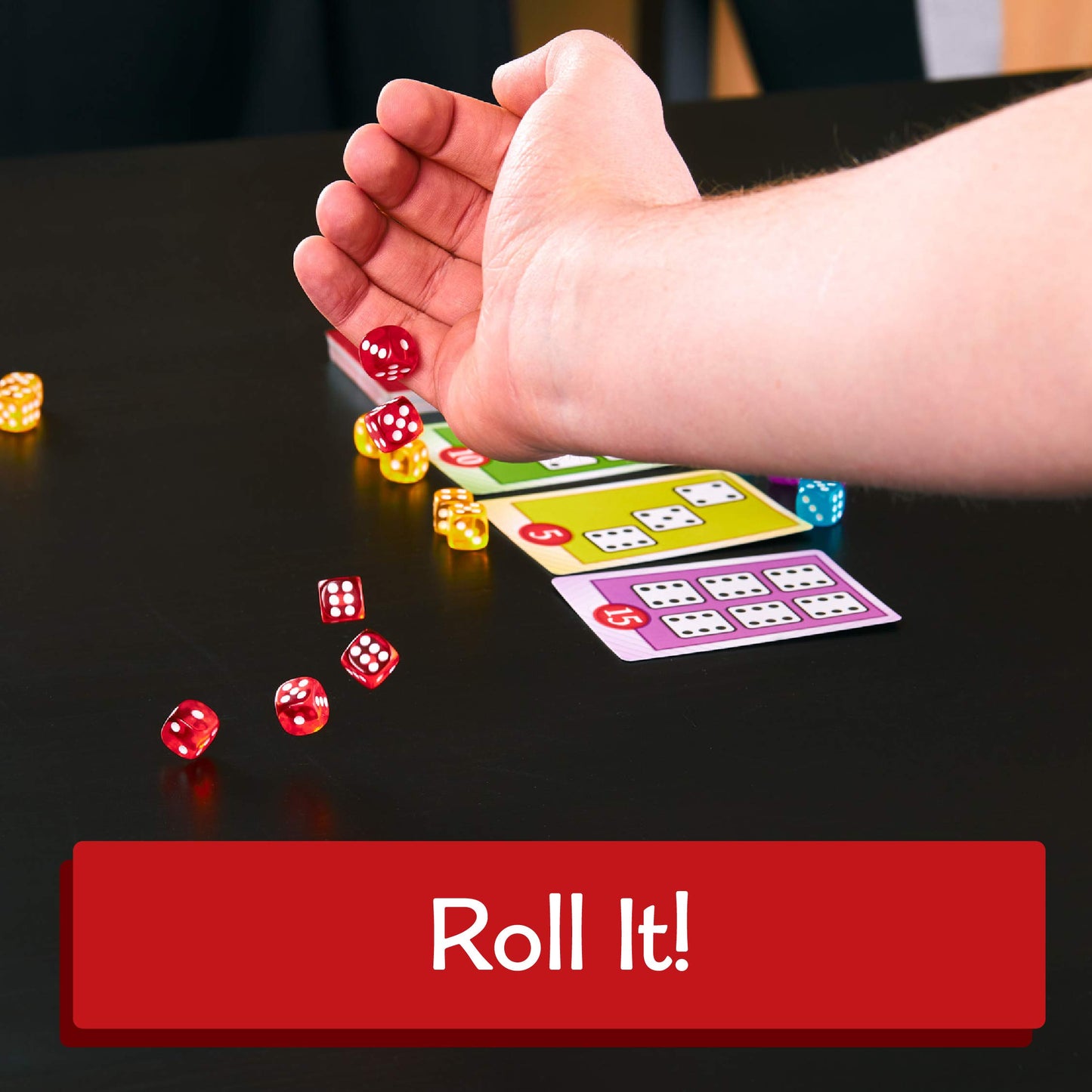 Calliope Games Roll For It! - Red Edition, Standard Size, Paper Material, Model CLP123CFN