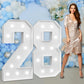 Marquee Numbers Large 28Th-Birthday Decorations: 4Ft Light Up Number Party Decor 82 Year Old Women And Men Birthday Decoration B