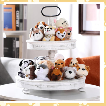 Aoriher 18 Pcs Mini Plush Dogs Bulk Puppy Stuffed Animals Small Stuffed Cute Assorted Soft Plush Toys Doll For Puppy Birthday Party Favors(Novelty Dog)