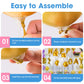 Voircoloria 10 Sets Balloon Stand Kits, Balloon Sticks Holders With Base For Table Graduation Birthday Baby Shower Gender Reveal