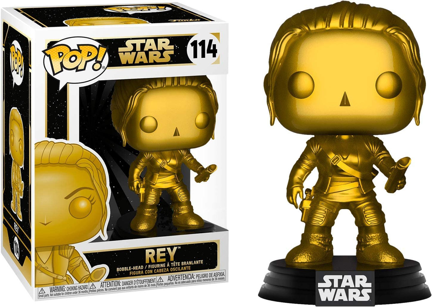 Funko limited availability POP Star Wars: Rey (Gold Metallic)