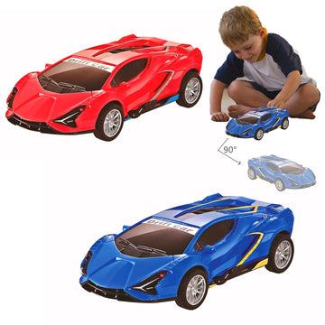 Johehe Inertia Drift Car Toy For Kids 3-6 Year Boys And Girls Model Car,2 Pack Push Go Friction Powered Vehicles Stunt Cars, Tod