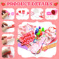 170 Pcs Valentines Day Gifts Classroom Supplies - Valentine Stationery Set with Heart Pencils, Notebooks, Rulers, Bookmarks, Tre
