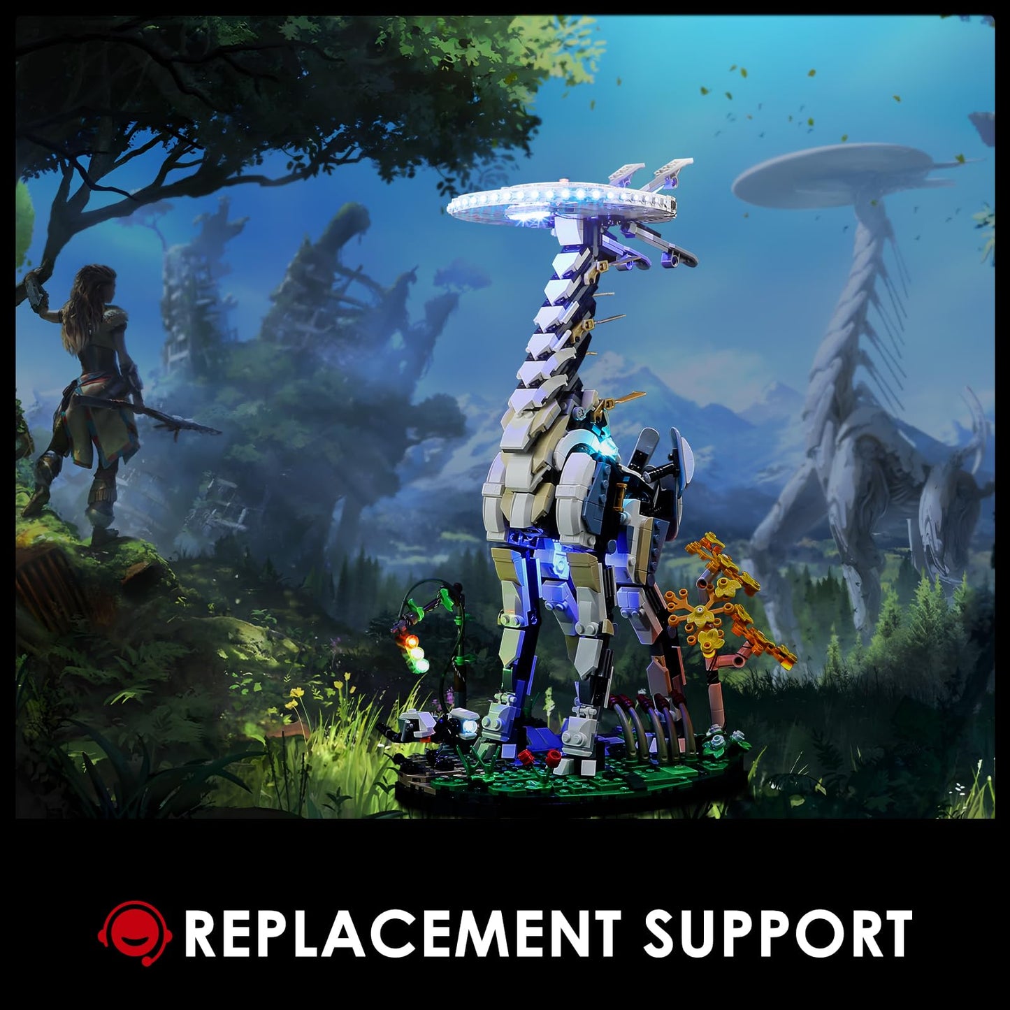 Briksmax Led Lighting Kit Compatible With Lego-76989 Horizon Forbidden West:Tallneck - Building Blocks Model- Not Include The Lego Set