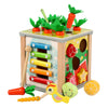 Mingnor Wooden Activity Cube Toddler Toys, 6 In 1 Montessori Toys For 12+ Months Babies, Education Learning Baby Toys With Xylop