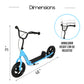 Banana Bike Kids Balance Bike And Toddler Scooter - No Pedal Bike With Carbon Steel Frame, Nylon Handlebar And 12-Inch Tires - Ideal Lightweight Scooter For Kids Ages 2-5 - 48 X 31-Inch (Blue)