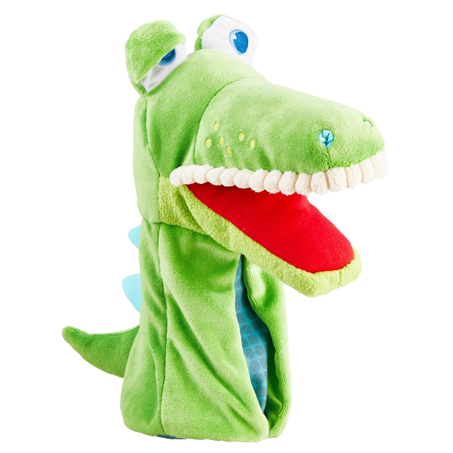 Haba Hand Puppet - Eat It Up Croco Interactive Puppet Show Toy With Belly Bag For Storytelling, Toddler Activities, Speech Therapy Toys And Pretend Play For 18 Months And Up