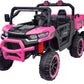 24V 2 Seater 6 Wheels Ride On Dump Truck With Electric Dump Bed, Electric Utv With Remote Control, Shovel, Pull Bow, Music Playe