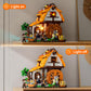 Funwhole Medieval Water-Mill Lighting Building-Bricks Set - Middle Age Milling House Collection Led Light Building Construction