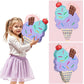 WERNNSAI Ice Cream Piata - Summer Ice Cream Party Decorations for Kids Girls Birthday Pink Pinata Game Candyland Sweet Theme Par