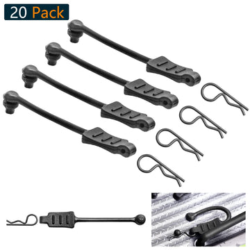 20pcs HobbyPark Micro RC Car Body Clips and Pull Tabs Retainer R Pins for 1/24 1/28 1/36 Scale Mini Cars SCX24 FCX24 Gladiator B