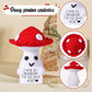 Funny Positive Mushroom, 3.93In Creative Cute Emotional Support Knitted Wool Potato Doll With Inspirational Card Mushroom Nuggets Crochet Lucky Gift For Plush Birthday Party Decoration Encouragement