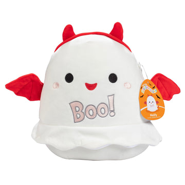Squishmallows 10” Melfy The Ghost Plush – Jazwares Ultra-Soft Cute Stuffed Animal – Collectible Squishy Pillow Buddy For Kids – Huggable & Cozy Comfort Plushie For Home, Bed, Or Travel
