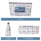 TIASUSAN American Mahjong Empty Bag - White Printed Mahjong Tile Bag (13x7 Inches,Only Case)