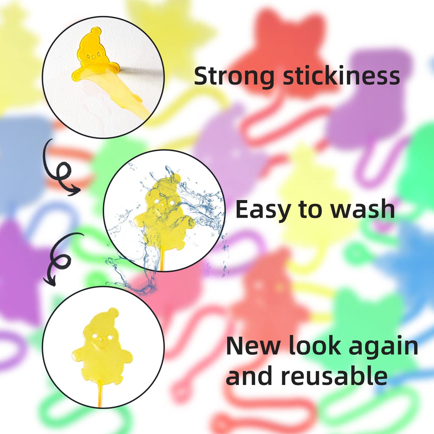 Mchochy 28pcs Christmas Sticky Hands Toys for Kids, X-mas Styles Stretchy Toys for Christmas Stocking Stuffers, Gifts, Pinata Fi