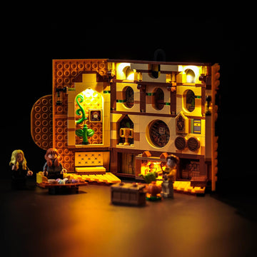 Hilighting Upgraded Led Light Kit For Lego Hufflepuff House Banner Building Set, Compatible With Lego 76412, Gift Idea For Boys,