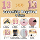 Imprsv 3Ft Rose-Gold 13Th-Birthday Decorations Numbers: 13Th Birthday Party Anniversary Decorations Large Light Up Numbers 13 Fo