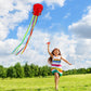 Honbo Large Mermaid Kite For Kids & Adults, Easy To Fly Delta Kite, Beginner Kite For Girls &Boys, Beginner Kite For Kids,Octopus Kite