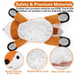 gnomantic Fox Weighted Stuffed Animal - 12 Inch Plush Toy, 1.0 lbs Cotton Pillow, Cute Gift for Kids & Adults