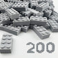 Huizdq 200 Piece Classic Building Bricks, 2X4 Building Blocks Stem Creative Building Toys, 100% Compatible With All Major Brands