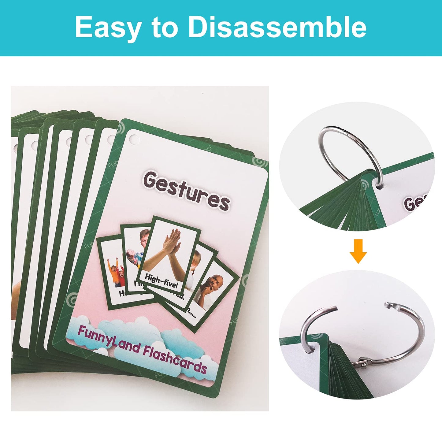 Lilias Gestures Flash Cards, Toddler Learning Toys, Preschool Learning Toys, Homeschool Supplies, Learning Supplies For Kinderga