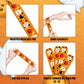 KIMOBER 48PCS Halloween Slap Bracelets,Assorted Snap Wristbands with Pumpkin Witches Ghost Skeleton for Kids Party Favors