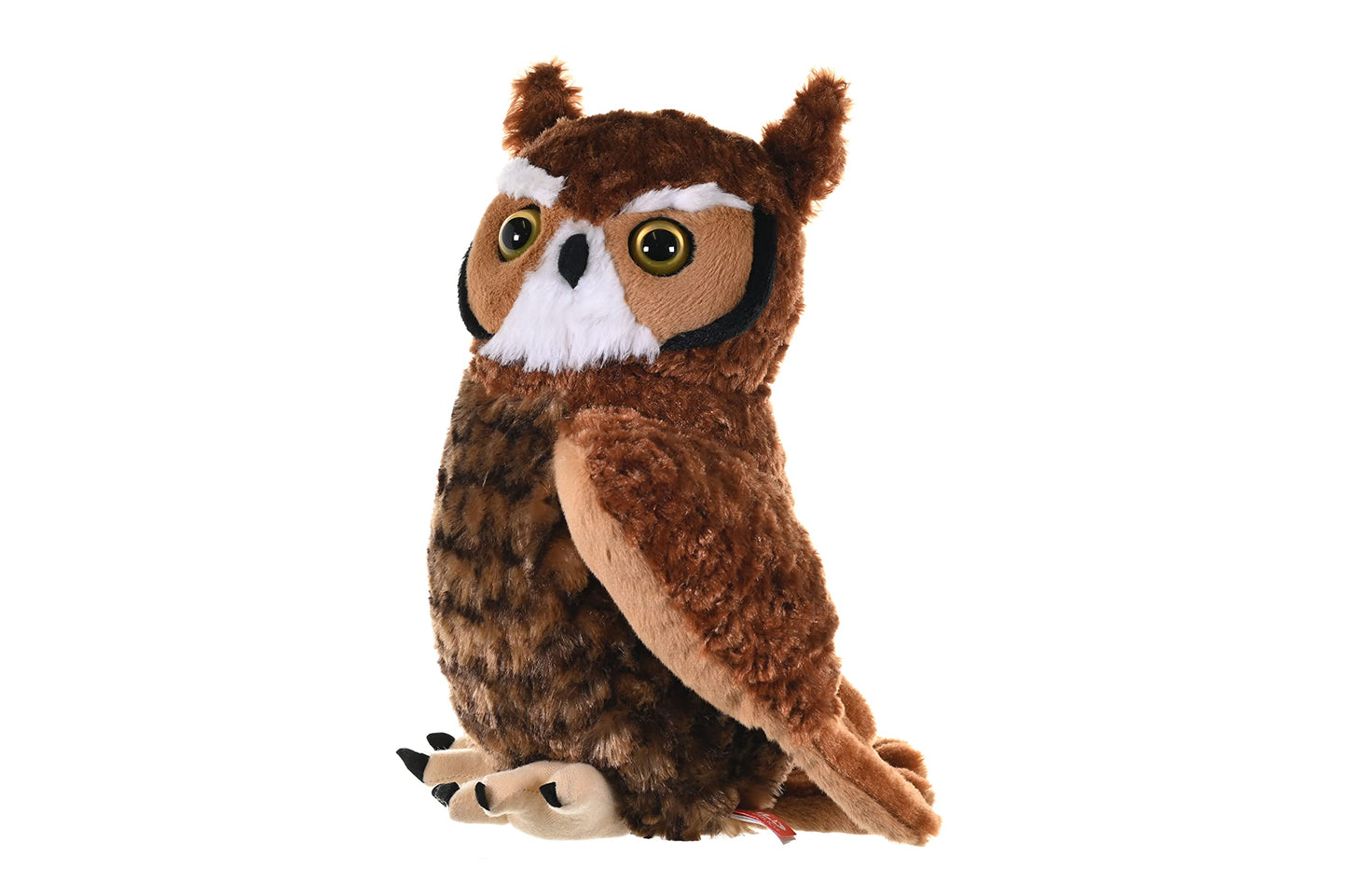 Wild Republic Great Horned Owl Plush, Stuffed Animal, Plush Toy, Kids Gifts, Cuddlekins 12', Model Number: 12310