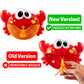 Chuchik Crab Bubble Bath Maker For The Bathtub. Blows Bubbles And Plays 24 Children’S Songs - Baby, Kids Bath Toys Makes Great Gifts For Toddlers - Sing-Along Machine (Light-Red)