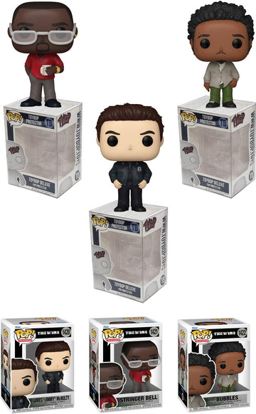 Funko Pop The Wire + Protector: Pop! Tv Vinyl Figure (Gift Set Bundled With Toybop Box Protector Collector Case) (Set Of 3)