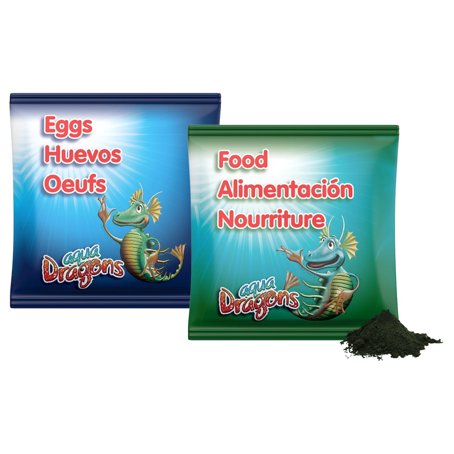 Aqua Dragons Eggs & Food Combo - Refill For Your Own Tank