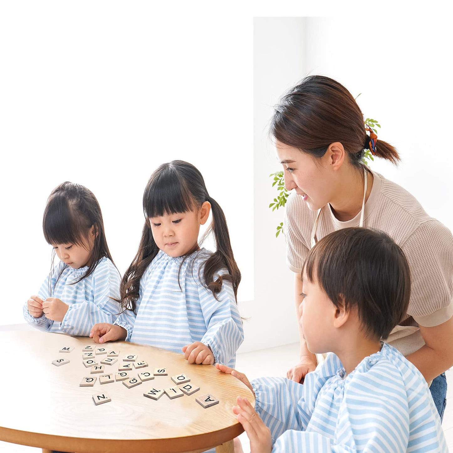 1000 Pieces Letters For Crafts, Wood Tiles, Diy Wood Gift Decoration, Making Alphabet Coasters And Crossword Game