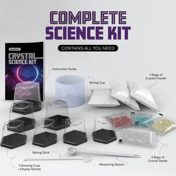 Dan&Darci Crystal Growing Kit for Kids - Science Experiments for Ages 8-14 - Plastic Arts & Crafts Toy