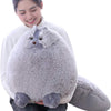 Winsterch Plush Cat Toy - 20 Inch Gray Stuffed Animal for Kids, Soft Fat Doll, Model 170107