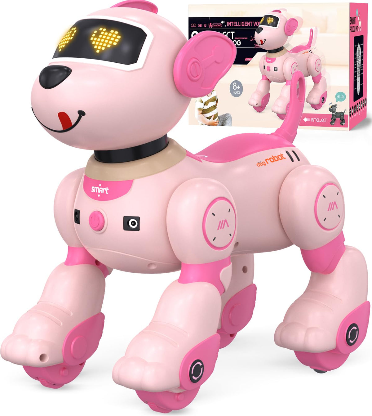 anysun Smart Robot Dog for Kids, Intelligent Puppy with LED Expression