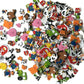 Self Adhesive Craft Stickers, Carnival, Planets, Farm Animals, Princess, Dinosaur Themed Stickers (500 Piece Party Packs) (Farm)