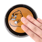 Mealivos Talking Button,Button-Complete Red/Black… (Brown White)