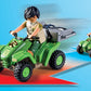 Playmobil Explorer Quad with T-Rex | Small Multicolor Plastic Model 10740