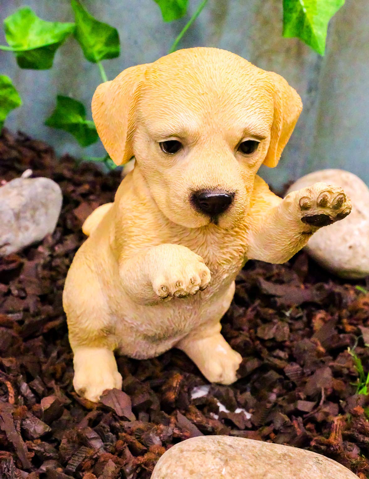 Ebros Realistic Begging Adorable Labrador Puppy On Hind Legs Statue 6.25' Tall Pet Pal Labradors Dog Breed Collectible Lifelike Details Resin Decor Figurine With Glass Eyes Animal Sculpture