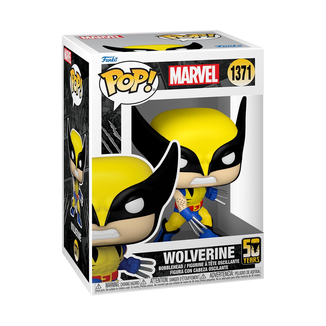 Funko POP! Marvel Wolverine 50th Collectible Vinyl Figure - Multicolor - Model 77438 - Official Merchandise for Kids & Adults