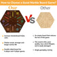 Horow 20 Inch Wahoo Marble Board Game For 4-6 Players - 2 Sided Painted Wooden Board - Thicken Dice Marbles Game - Perfect For F