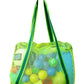 Leberna Large Beach Bag with Zipper Lightweight - Beach Toy Bag Mesh Bag for Swimming Pool Sand Toys