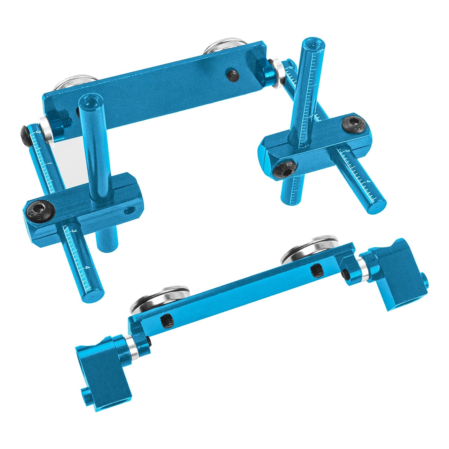 Share Goo RC Magnetic Body Post Kit for 1/10 Scale Drift Cars - Blue, Model HS309, Compatible with HSP, Sakura, Himoto, HPI, Tamiya