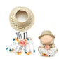 17cm Doll Clothes Labubu Clothes for 6.7inch(17cm) Dolls enhanced Doll Outfit with Hat and Accessories(Clothes Only) (White)