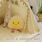 Wirhao Teepee Tent For Kids With Padded Mat Cotton Canvas Kids Tent With Pompom For Toddlers Indoor Kids Play Tent For Girls Boy