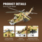 DAHONPA MI-24S Medium Military Helicopter Building Set, 850+ Plastic Bricks, Black Air-Force Toy for Kids and Adults