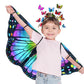 Irolwin Double Sided Kids-Butterfly-Wings For Toddler-Girls Fairy Dress Up Costume Butterfly Cape Headband Halloween Gifts