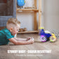 Kizeefun Remote Control Car, RC Stunt Car Invincible 360Rolling Twister with Colorful Lights & Music Switch, Rechargeable Remote