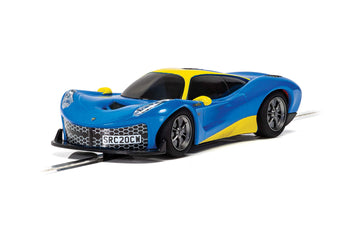 Scalextric Rasio C20 Blue And Yellow 1:32 Slot Race Car C4141